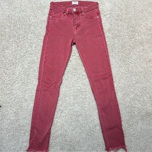 Hudson Jeans vintage wash red size 26. Never worn !